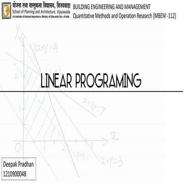 Linear programing | PPT