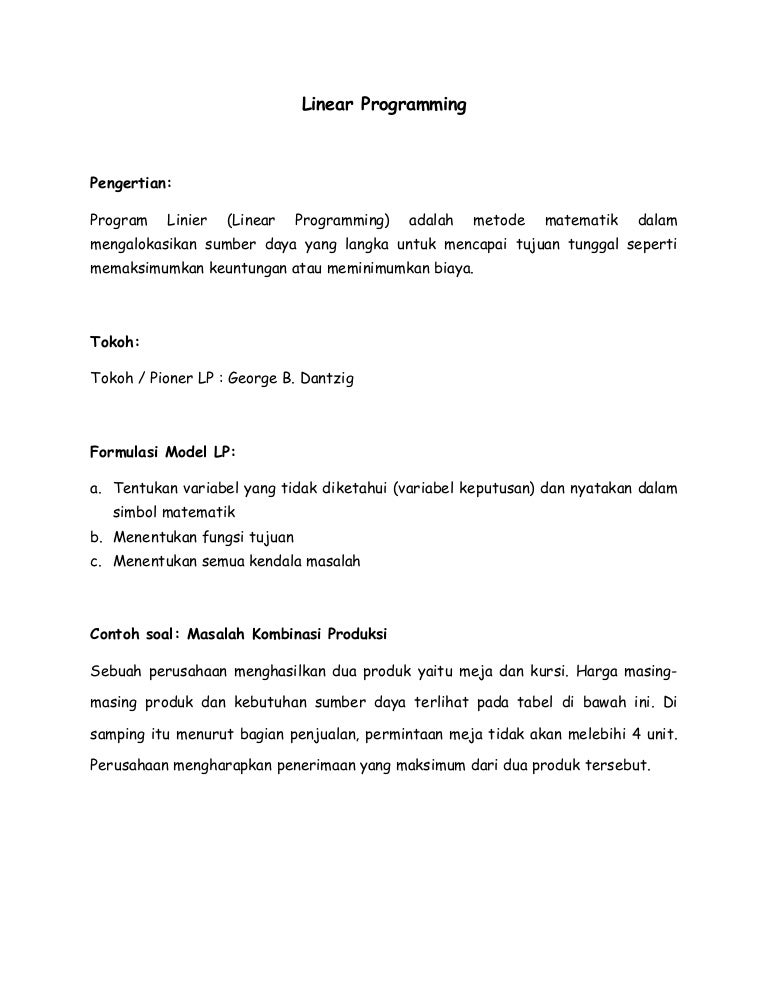 Contoh Soal Sma 3 Varibel Untuk Memaksimumkan Kutipan Soal