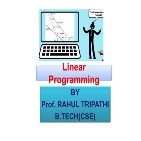 Linear programming For class 11th | PPT