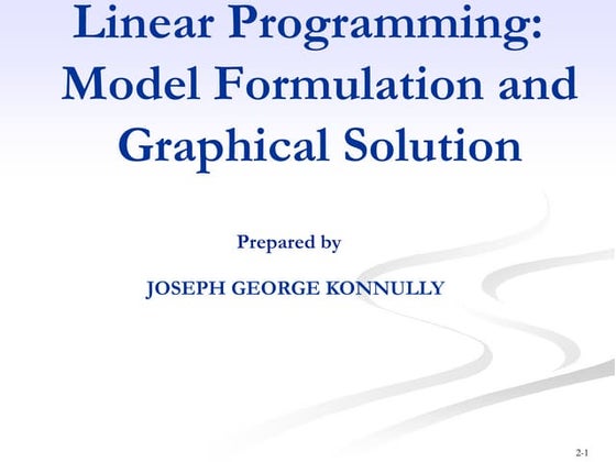 Linear Programming | PPT