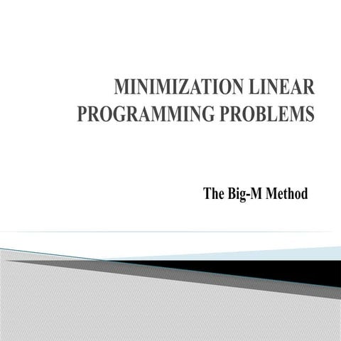 Linear programming ppt on operertion research | PPT