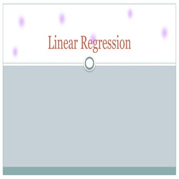 Introduction to Linear Regression- Simple and First Algorithm in ML