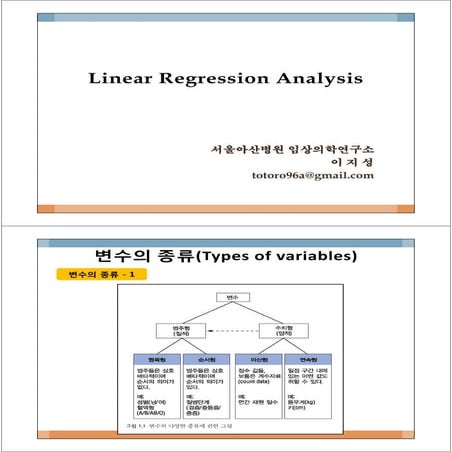 Linear regression analysis