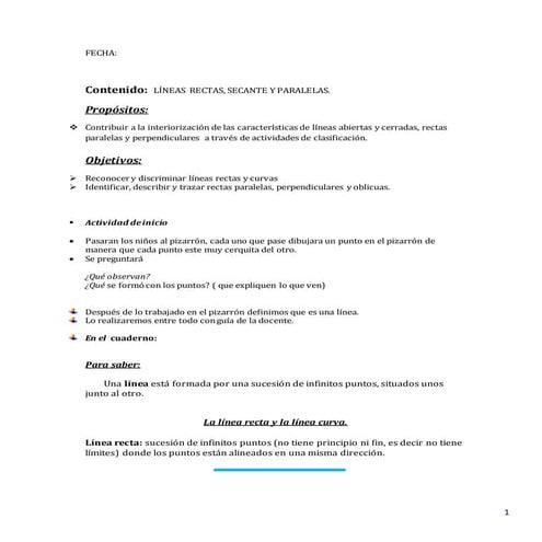 Lineas rectas, curvas, secantes  y paralelas