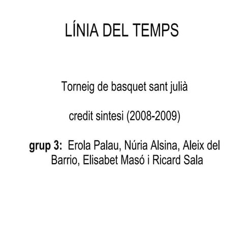 línia del temps