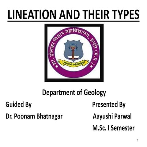 Lineation and their types