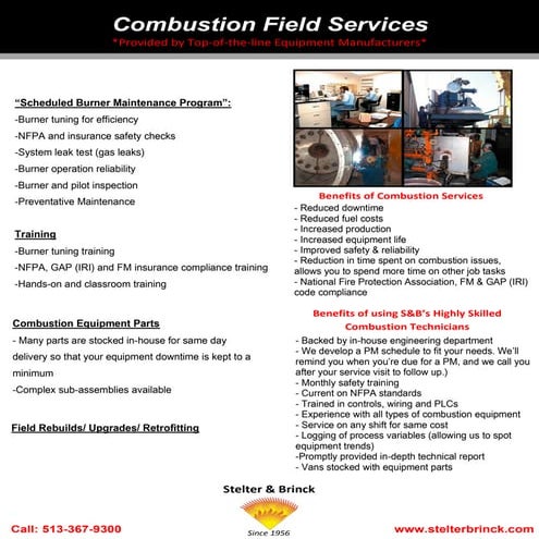 Combustion Burner Services- Stelter & Brinck