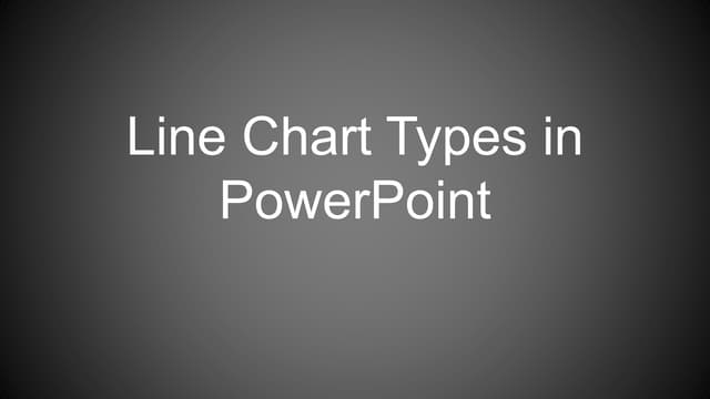 Line Chart Type in PowerPoint