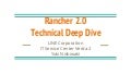 Rancher 2.0 Technical Deep Dive