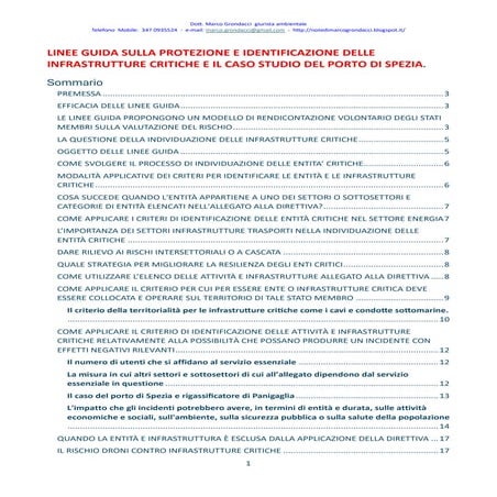 La normativa sulle infrastrutture critiche | PDF