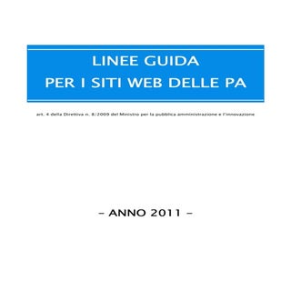 Linee guida siti_web_delle_pa_2011