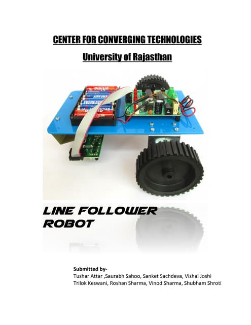 Line Following Robot using Arduino UNO | PPT