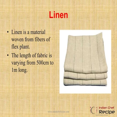 LINEN OPERATION IN HOUSE KEEPING