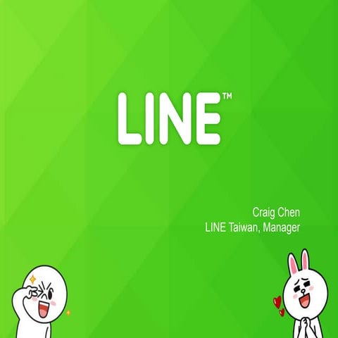 LINE presentation at Tech in Asia meetup