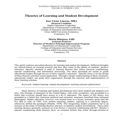 Jose Lineros & Dr. Maria Hinojosa - www.nationalforum.com