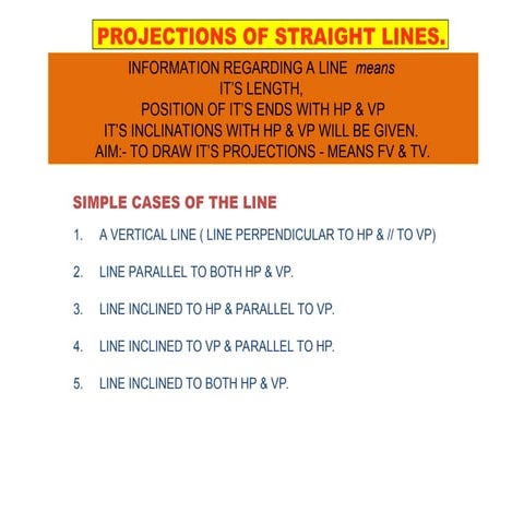 The presentation describes about the lines in engineering graphicsppt