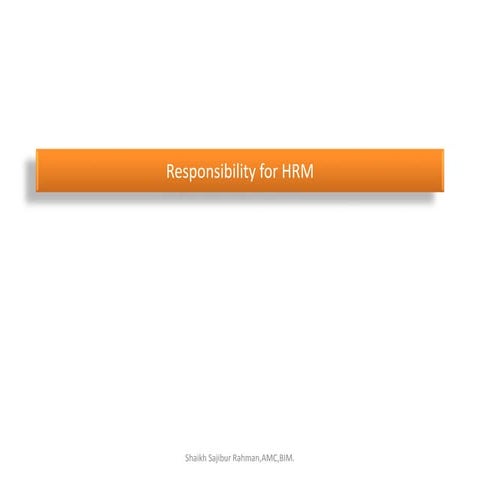 Line   staff, responsiblity of hrm lecture_ 02 class