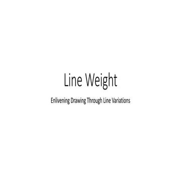 Line weight