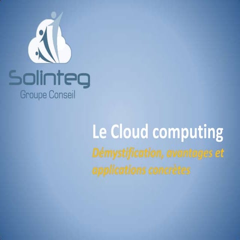 L'informatique en nuage   par où commencer - marisol labrecque