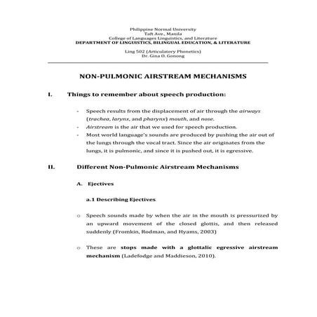 Ling 502   non-pulmonic airstream mechanism (presentation)
