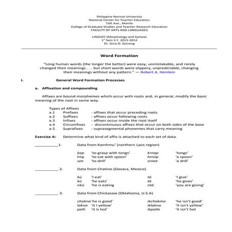 Ling 507   Word Formation Strategies (presentation)