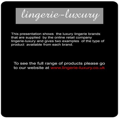 lingerie-luxuryslideshare