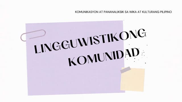 Lingguwistikong komunidad.pptx