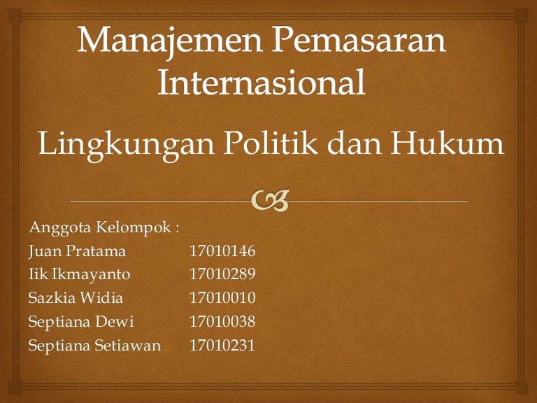 Lingkungan Politik Hukum