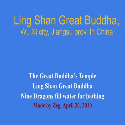 Ling shan great buddha | PPT