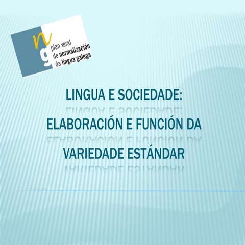 Lingua e sociedade