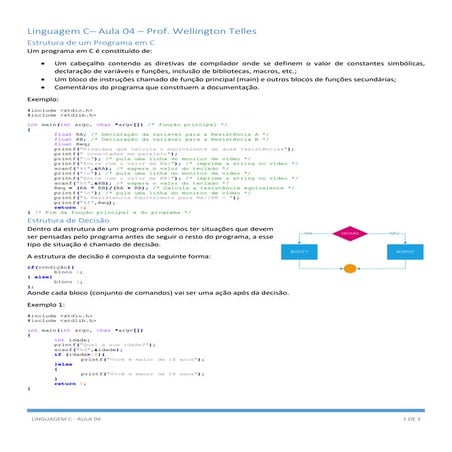 aula04 - linguagem de programação c - slide | PDF