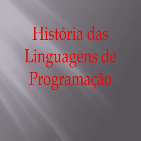 Linguagem da programação