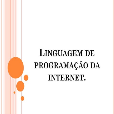 Linguagem de programação da internet