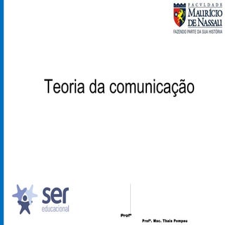 Linguagem e teoria da comunicação g...