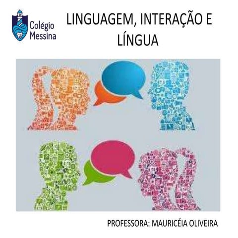 LINGUAGEM, LÍNGUA E INTERAÇÃO........... | PPTX
