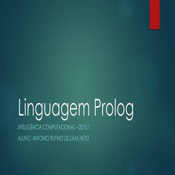 Linguagem Prolog - Antonio Rufino