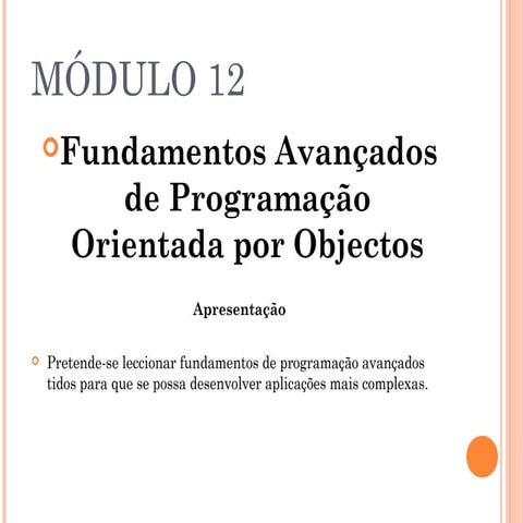 Linguagens de programação 12º M12