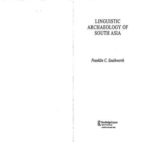 Linguisticarchaeologysouthasiasouthworth