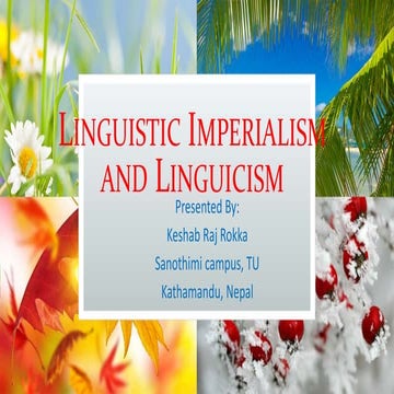 Linguistic imperialism