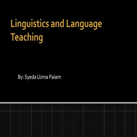Linguistics and Language Teaching.pptx