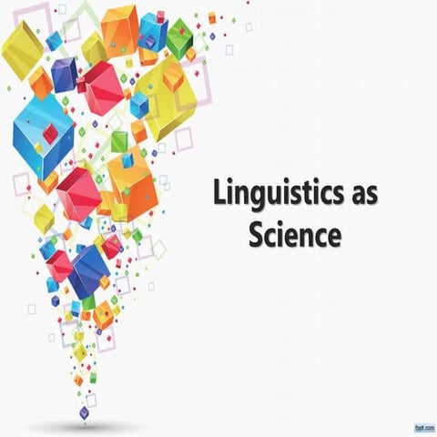 Linguistics as science
