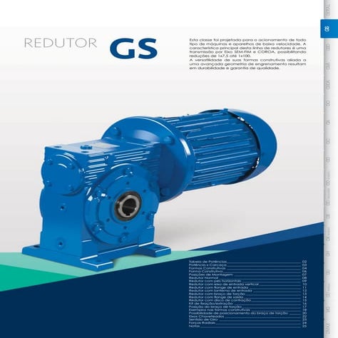 Catalogo Geremia Redutores Linha gs 9