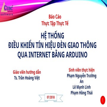 Linh_Bao Cao Thực Tập thuc te ve dieu khien tinh hieu giao thong