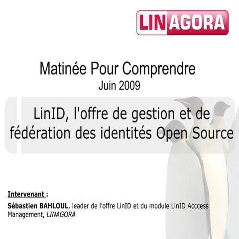 Séminaire LinID LINAGORA - juin 2009