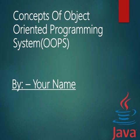 Basic Concepts Of OOPS/OOPS in Java,C++ | PPTX | Programming Languages ...