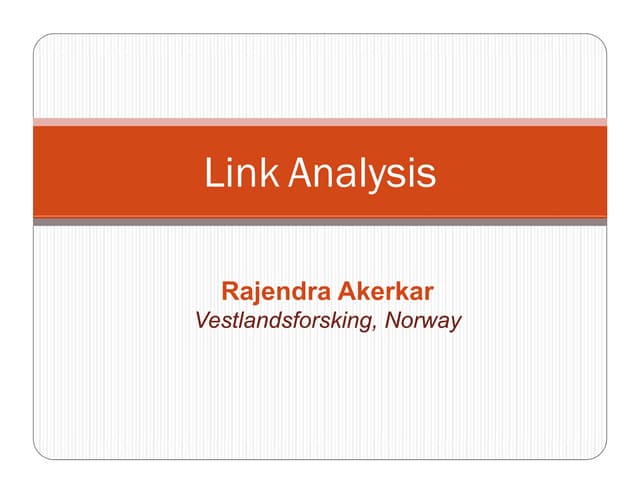 Link analysis