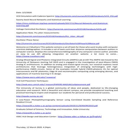 VCO Simulation with Cadence Spectre