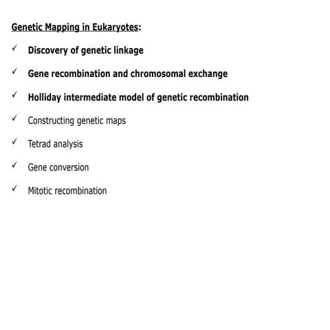 genetic linkage and gene mapping | PPTX