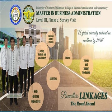 Linkages - Level 3 tPhase 2 Survey Visit- University of Northern Philippines