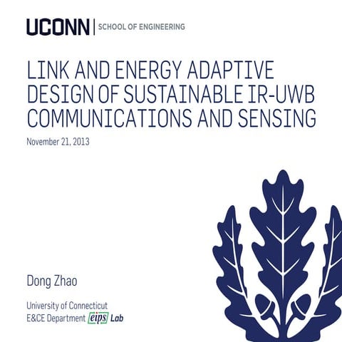 Link and Energy Adaptive Design of Sustainable IR-UWB Communications and Sensing
